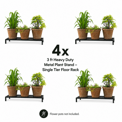 4x 3 ft Heavy Duty Metal Plant Stand — Garden Bundle 7