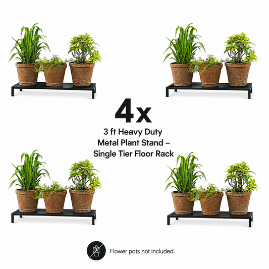4x 3 ft Heavy Duty Metal Plant Stand — Garden Bundle 7