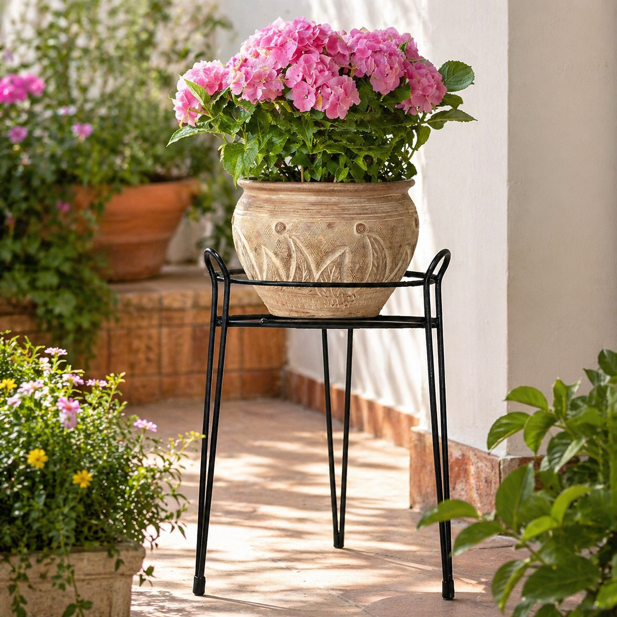 Premium Metal Pot Stand for Indoor & Outdoor Use