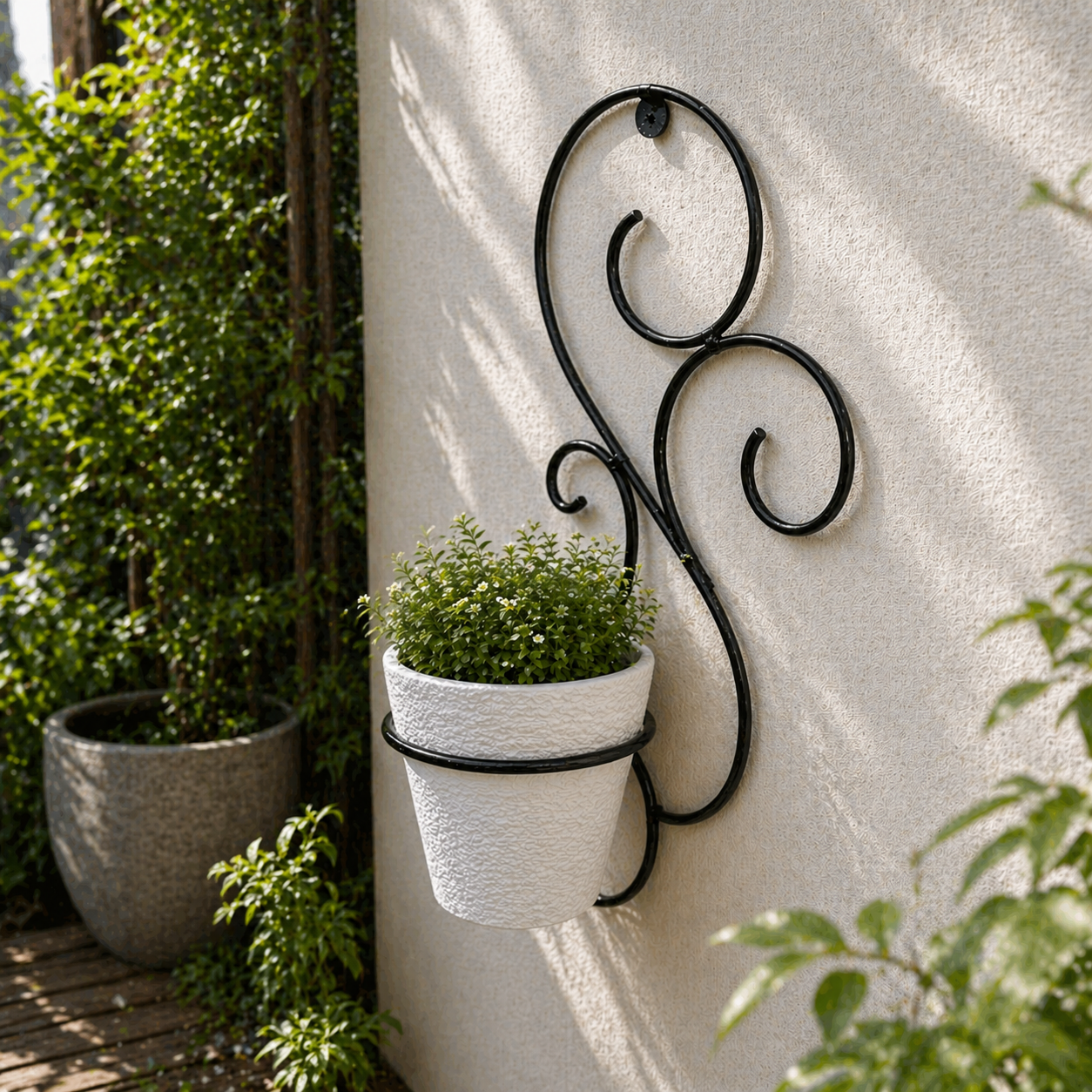 S-Shape Wall Planter Hanger for Indoor & Outdoor Use