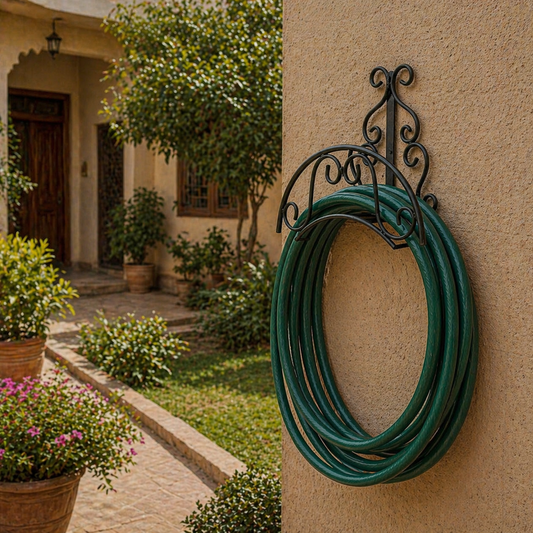 Water Hose Pipe Hanger 50 ft – Wall Mounted Garden Hose Holder