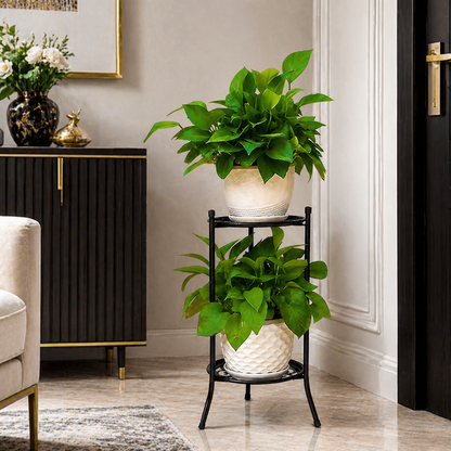 2 Layer Metal Plant Stand