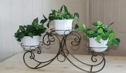 Premium 3-Tier Folding Metal Plant Stand.