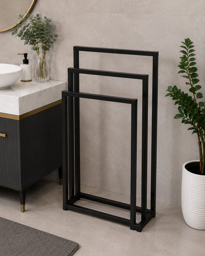 Towel Rack Stand – Black