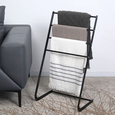 Ladder Towel Rack – Black
