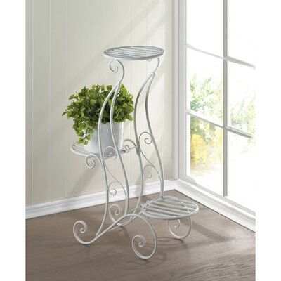 3-Tier Decorative Plant Stand – White