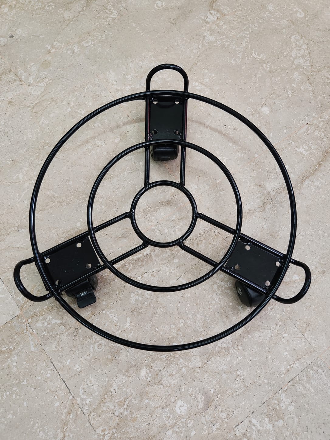 Water Can & Gas Cylinder Trolley – Black