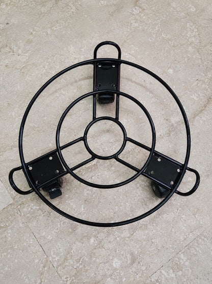 Water Can & Gas Cylinder Trolley – Black