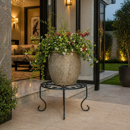 Fancy Metal Planter Stand - alternate view